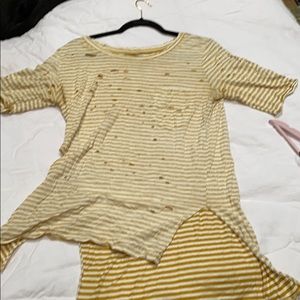 Striped Cozy We The free top N. W/out tags